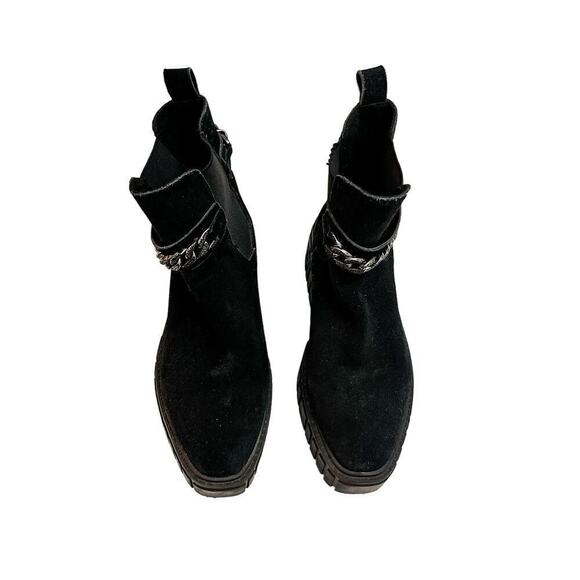 Karl Lagerfeld Paris Women's Reign Ankle Boot Combat Size 8.5 - Picture 1 of 7